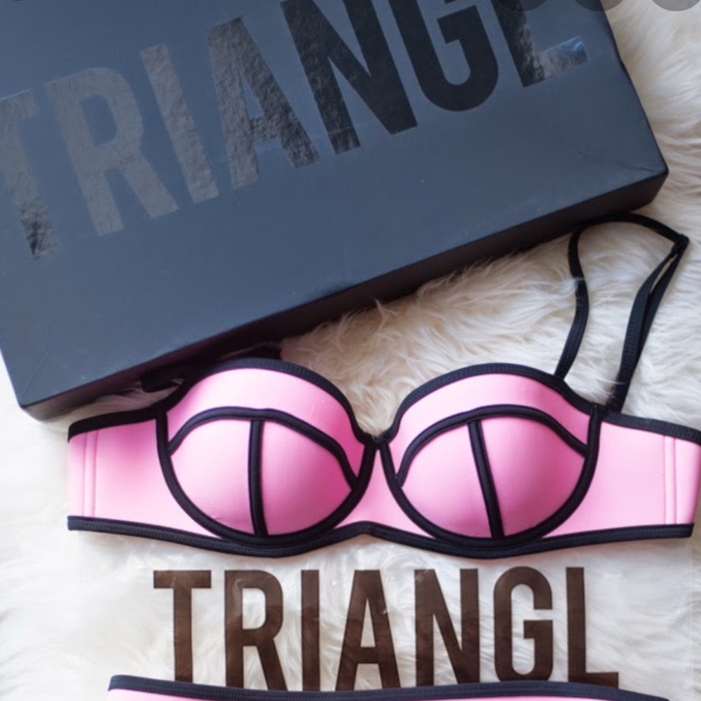 TRIANGL Pink Bikini Top XXS NEW